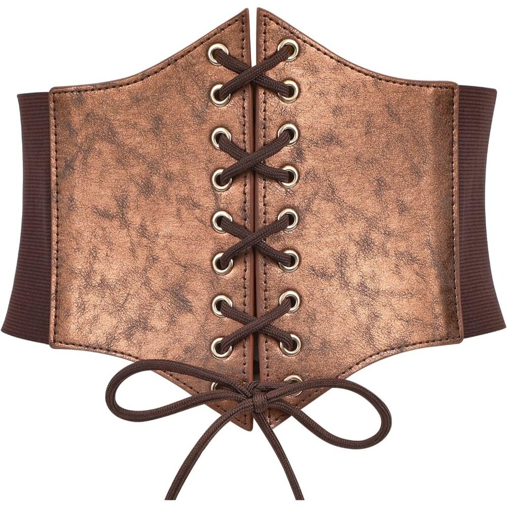CORSET Belt for Women 07 Gold Tan